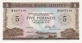 Ulster Bank Ltd 5 Pounds,  1. 3.1976